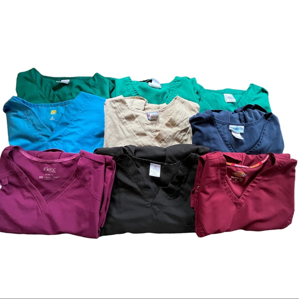 Set of 9 XL Scrubs Tops